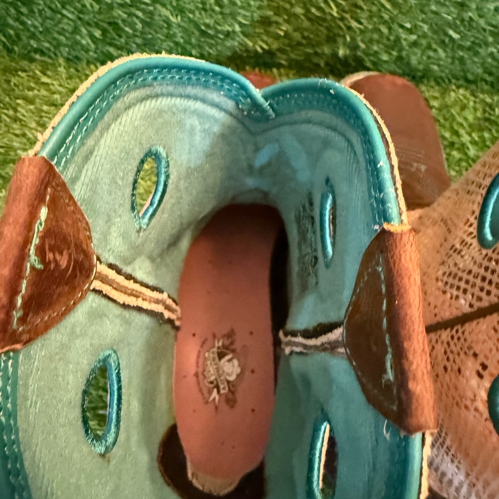 Ariat Fatbaby Heritage Python Print Brown Leather… - image 5